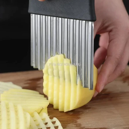 Imagem 2 do produto Cortador de Batata Chips Aço Inoxidável