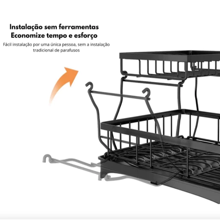 Imagem 3 do produto Escorredor de Louças em Aço Carbono
