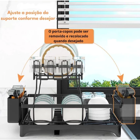 Imagem 6 do produto Escorredor de Louças em Aço Carbono