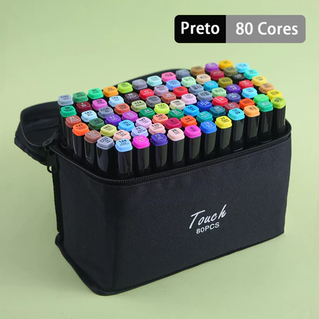 Imagem 4 do produto Kit de Canetas Marcadoras Dupla Ponta
