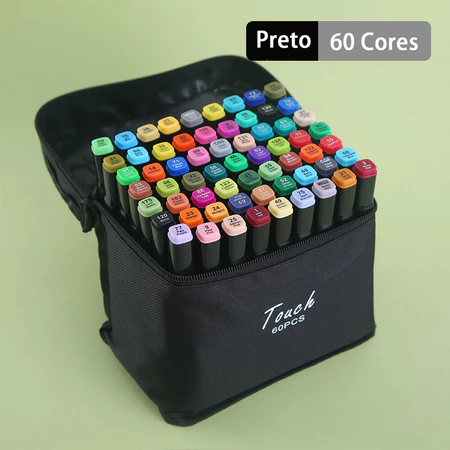 Imagem 5 do produto Kit de Canetas Marcadoras Dupla Ponta
