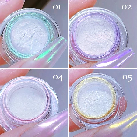 Imagem 1 do produto Pigmento Em Pó De Unhas Prata Cromado