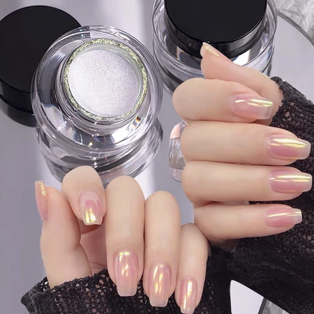 Imagem 2 do produto Pigmento Em Pó De Unhas Prata Cromado