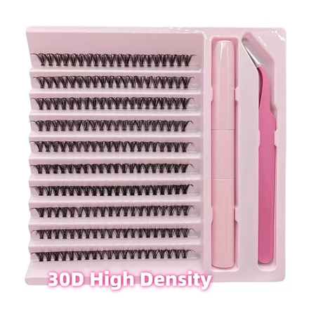 Imagem 2 do produto Kit de Cílios Postiços 30D – 200 Clusters de Vison para Extensões