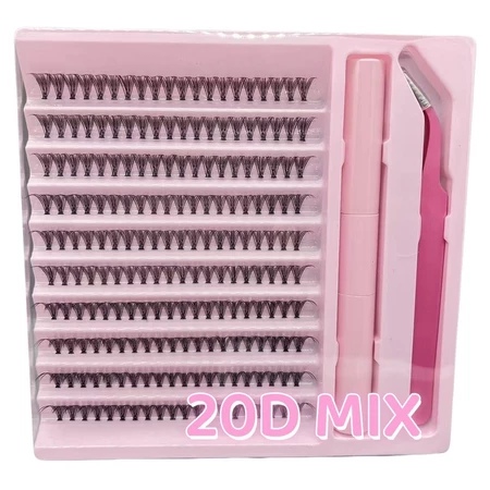 Imagem 5 do produto Kit de Cílios Postiços 30D – 200 Clusters de Vison para Extensões