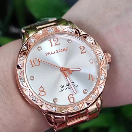 Imagem 4 do produto Relógio Feminino Dourado 18k + Pulseira