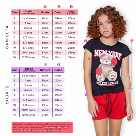 Imagem 4 do produto Kit Sortido 10 Peças de Roupas Infantil Menina