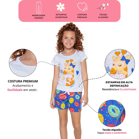 Imagem 5 do produto Kit Sortido 10 Peças de Roupas Infantil Menina