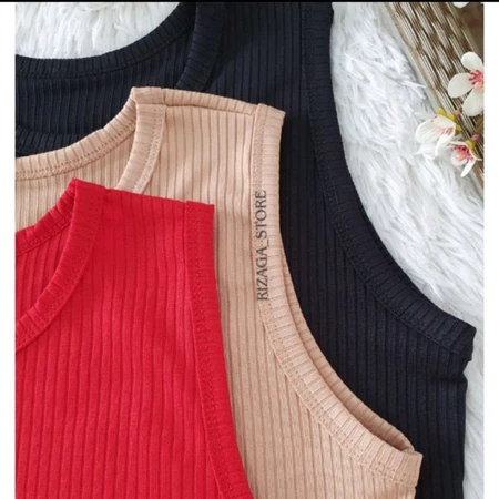 Kit 3 Cropped gola redonda canelado/moda feminina