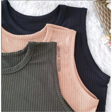 Imagem 2 do produto Kit 3 Cropped gola redonda canelado/moda feminina