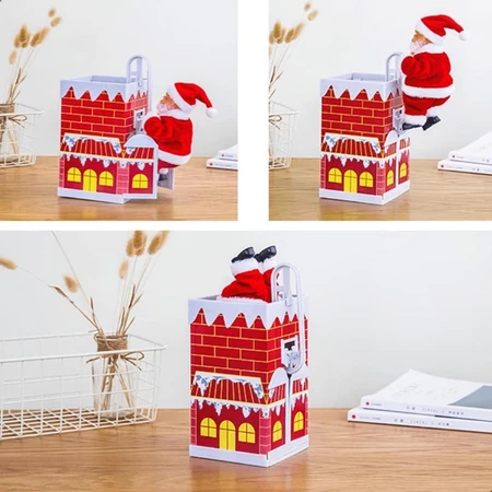Imagem 4 do produto Papai Noel Musical na Casinha Decoração Natalina