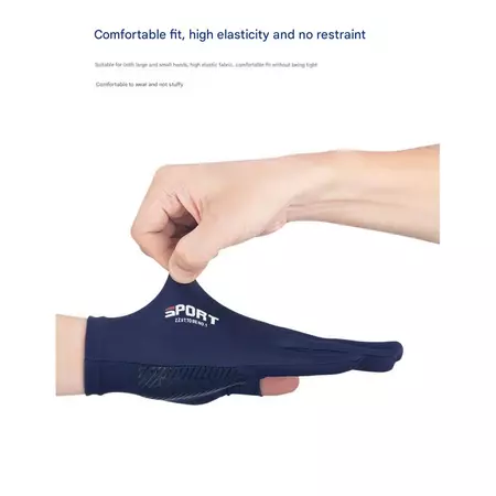 Imagem 3 do produto Luvas Antiderrapantes Unissex Seda Gelada