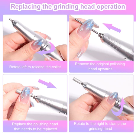 Imagem 7 do produto Broca de Unha Recarregável LIMEGIRL com Acessórios