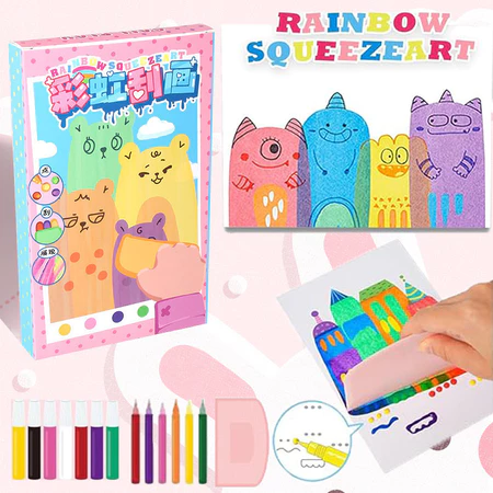 Kit de Artes DIY Arco-Íris 35 Peças Criativas