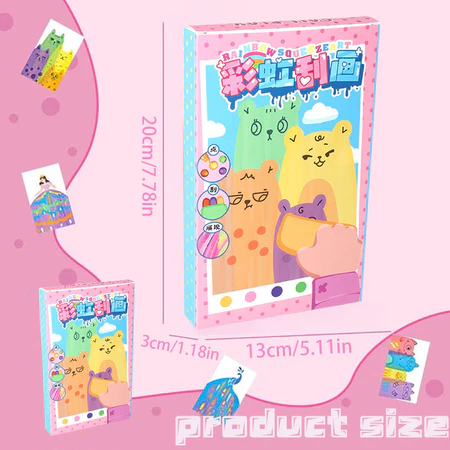 Imagem 3 do produto Kit de Artes DIY Arco-Íris 35 Peças Criativas