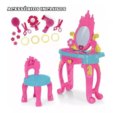 Imagem 2 do produto Penteadeira Princesa Infantil com Banquinho