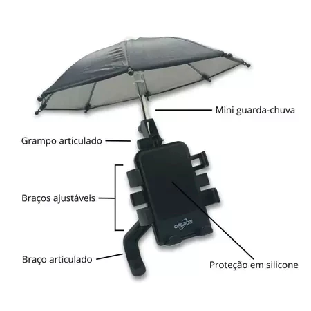 Imagem 3 do produto Suporte de Guarda-Chuva Mini para Celular