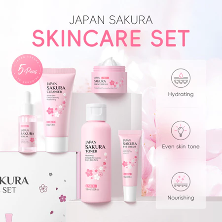 Imagem 5 do produto Conjunto LAIKOU Japão Sakura 5 Peças e Bolsa
