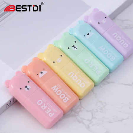 Imagem 2 do produto Kit com 6 Marca Texto Ursinho Neon Mini Good