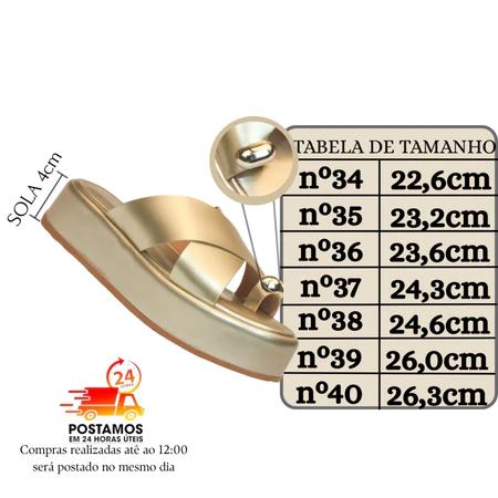 Imagem 6 do produto Sandália Plataforma Feminina Tiras Cruzadas