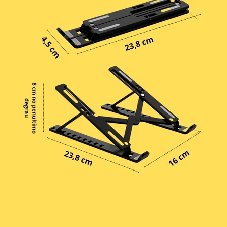 Imagem 1 do produto Suporte Dobrável para Notebook Portátil