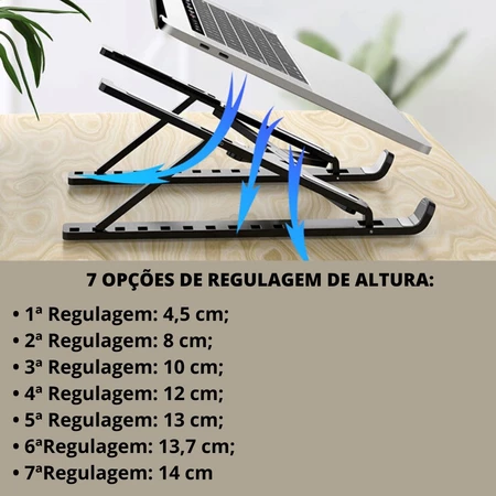 Imagem 2 do produto Suporte Dobrável para Notebook Portátil