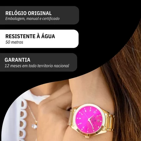 Imagem 1 do produto Relógio Champion Feminino Dourado