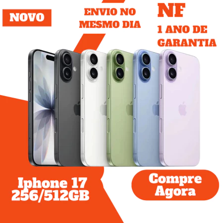 iPhone 17 5G – Novo Original Nota Fiscal