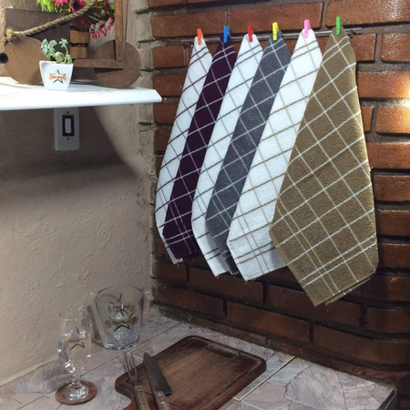Imagem 4 do produto Kit 6 Panos de Prato Copa Chef Premium Atoalhado