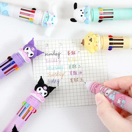Imagem 1 do produto Caneta Kuromi 10 em 1 - Papelaria Divertida