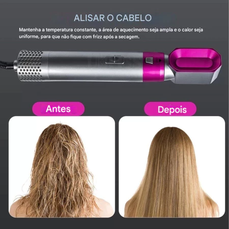 Imagem 5 do produto Escova Secadora 5 em 1 Seca, Alisa, Modela