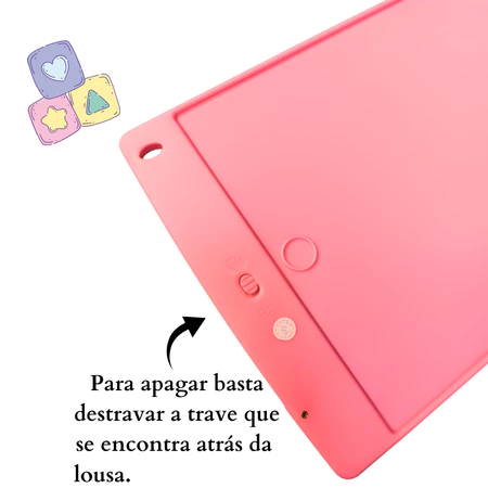 Imagem 1 do produto Lousa Mágica Tablet LCD 8.5 Escrever, Pintar e Apagar