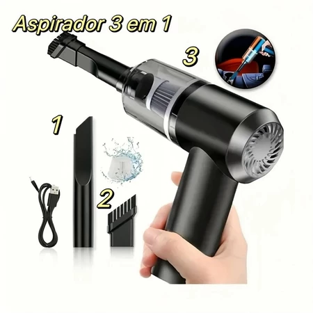 Aspirador e Soprador Portátil 4 em 1