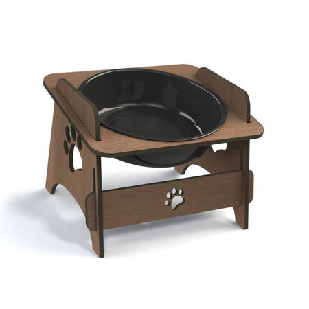 Imagem 1 do produto Comedouro Elevado Inclinável Pet Ração e Água