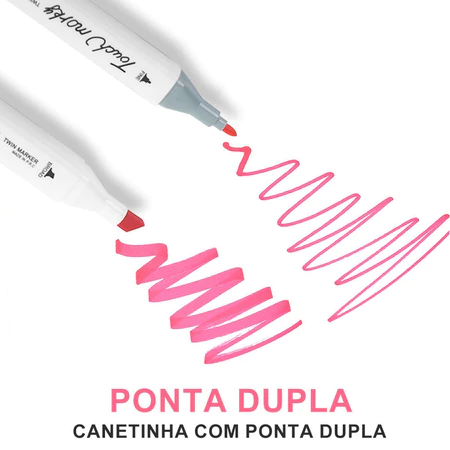 Imagem 1 do produto Canetas Marcadoras Ponta Dupla