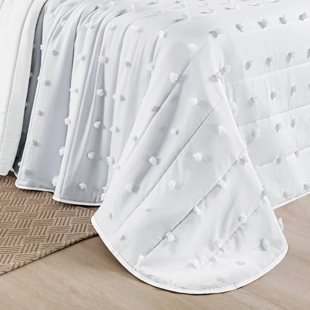 Imagem 2 do produto Cobre Leito Casal 300 Fios Dupla Face com Pompom