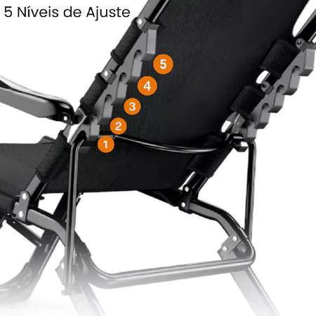 Imagem 2 do produto Cadeira Espreguiçadeira Dobrável 21 Posições