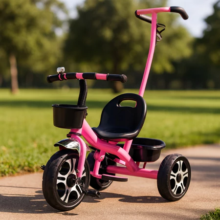 Triciclo Infantil Luxo com 02 Cestinhas