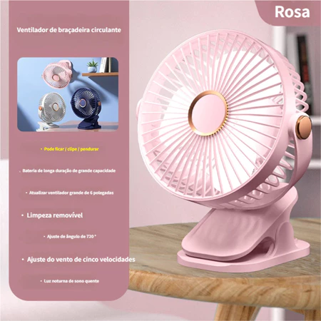 Imagem 2 do produto Ventilador Elétrico Silencioso com Clipe