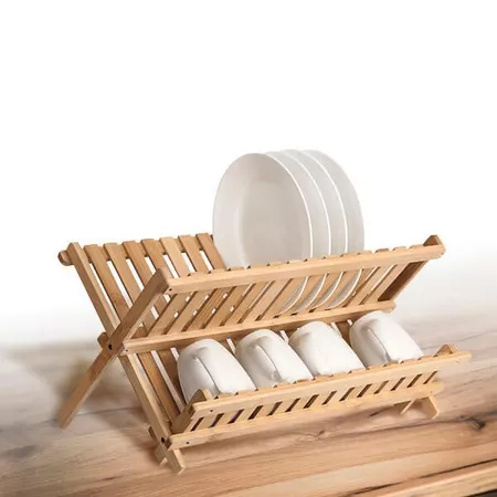 Imagem 3 do produto Escorredor de Louça Bambu Dobrável 43x34