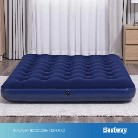 Colchão Inflável Casal Bestway + Bomba de Ar