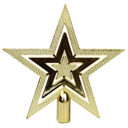 Ponteira Estrela Vazada para Árvore de Natal