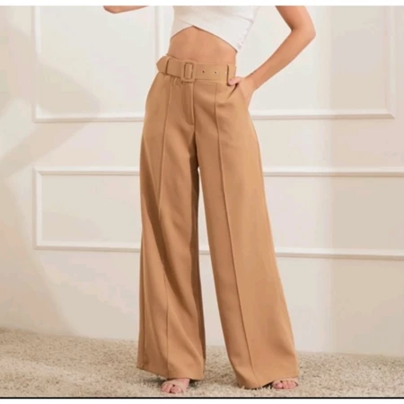 Imagem 2 do produto Calça Pantalona Alfaiataria com Cinto
