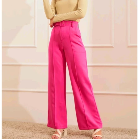 Imagem 3 do produto Calça Pantalona Alfaiataria com Cinto