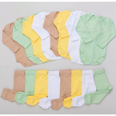 Imagem 3 do produto Kit 6 Peças Bebê Pagão Canelado Longo