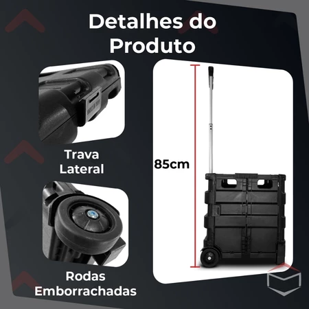 Imagem 2 do produto Carrinho Dobrável Multiuso Portátil