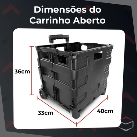 Imagem 4 do produto Carrinho Dobrável Multiuso Portátil