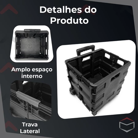 Imagem 5 do produto Carrinho Dobrável Multiuso Portátil
