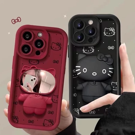 Suporte Espelho Hello Kitty para iPhone