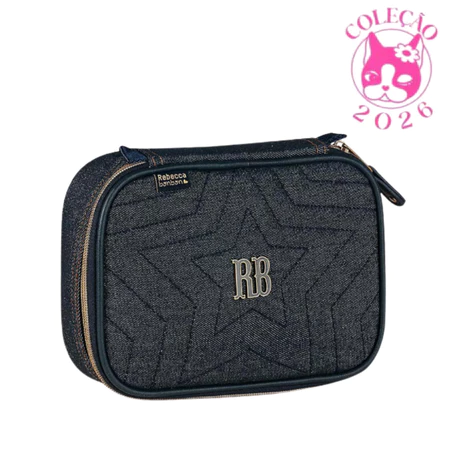Imagem 2 do produto Kit Mochila e Estojo Rebecca Bonbon Jeans